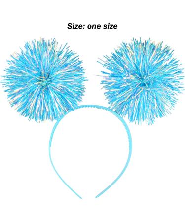 Tinsel Headband with Balls Kids Foil Strips Head Boppers Glitter Christmas Hair Band Performance Stage Cosplay Hair Accessories Head Boppers - Buy Online on SooperMarket.com