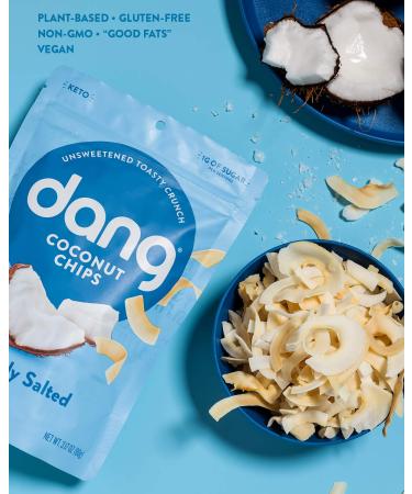 Dang Coconut Chips Lightly Salted 3.17 oz | Healthy Snack | Gluten-Free - Buy Online on SooperMarket.com