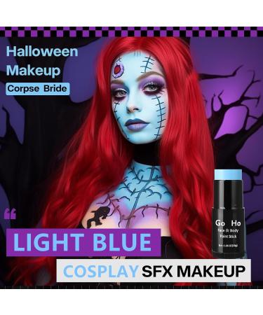 Go Ho Cream Sky Blue Blendable Stick - 1.06 oz - Light Blue Face & Body Paint Stick for Professional SFX Makeup - Buy Online on SooperMarket.com