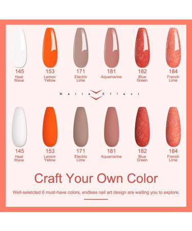 Lavender Violets 12 Pcs Dip Powder Nail Kit Skin Nude White Red Shimmer Orange Colours Dipping Powder Liquid Set with 2in1 Base & Top Coat Activator for French Nail Art Manicure M212 Nude Red - Buy Online on SooperMarket.com