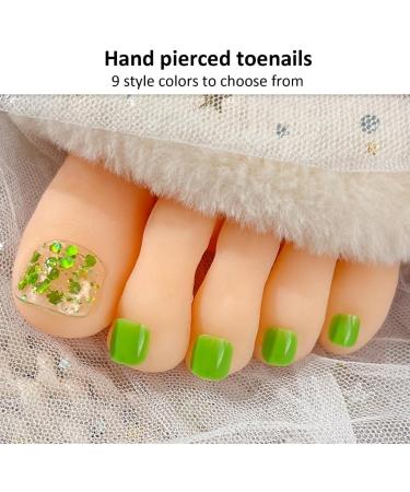 Ruarby Acrylic Press on Nails Square Fake Nails Colorful Striped Glues on Nails False Nails Stick on Nails for Women Girls - Buy Online on SooperMarket.com