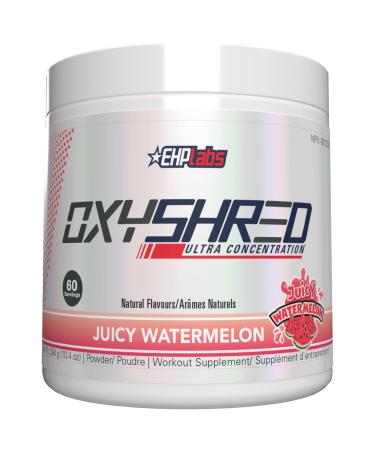 EHPlabs OxyShred Thermogenic Pre Workout Powder & Shredding Supplement - Preworkout for Men & Women Sugar Free Energy Powder with 150mg of Caffeine - Juicy Watermelon 60 Servings