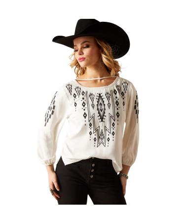 ARIAT Women's Shirt L Coconut Milk