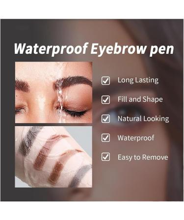 2 in 1 Double Ended Eyebrow Pencil Micro Percision Tip Fill and Defines Brows Natural Looking & Waterproof No Need to Sharpen Not Easy to Fade (Color : 01 Size : 1 size) 1 count (Pack of 1) 01 - Buy Online on SooperMarket.com