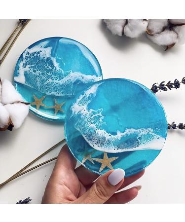 Thickened Coaster & Candle Holder Resin Molds - 4pc Set for DIY Epoxy Resin Casting and Home Decor - Buy Online on SooperMarket.com