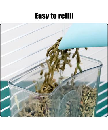 TOKAYIFE Automatic Pet Feeder 800ml Adjustable Outlet Food Dispenser Power-Free for Small Animal Cage Crate Hutch Rabbit Cat Puppy Guinea Pig Chinchilla Bird Hamster (Blue) - Buy Online on SooperMarket.com