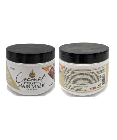 Difeel Essentials Hydrating Coconut Hair Mask 8 oz | Deep Moisturizer for Dry Hair Reduces Frizz 100% Natural Oils - International Shipping Available - Buy Online on SooperMarket.com