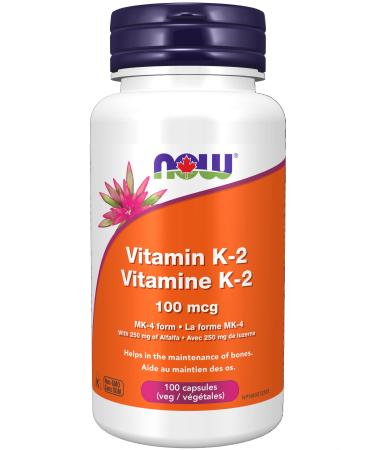 Now Vit K-2 100mcg 100vcap