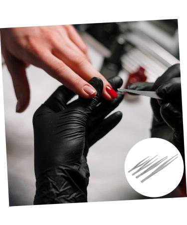Beavorty 4pcs Tweezers Set - Jigsaw Round Head Stainless Steel Clips for Precision Work - Ideal for Crafting & DIY - Buy Online on SooperMarket.com