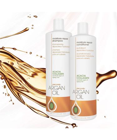 Argan Oil Moisture Repair Shampoo & Conditioner Set - 33 oz Each - Buy Online on SooperMarket.com