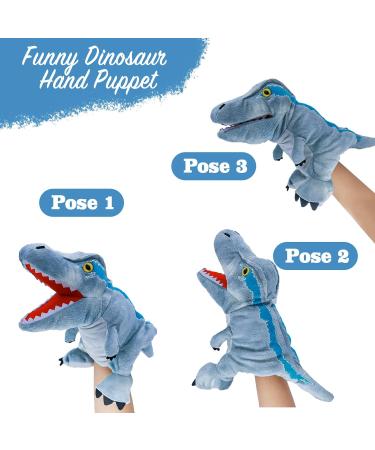 Lilizzhoumax Velociraptor Hand Puppet Plush Toy - Interactive Dinosaur Stuffed Animal for Kids - Educational Role-Playing and Home Decor - Buy Online on SooperMarket.com