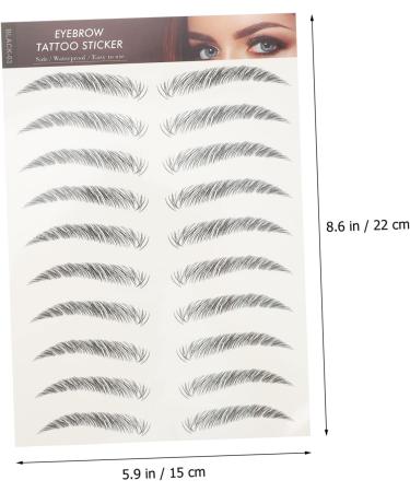 Baluue 24 Pcs Eyebrow Stickers Eyebrows Cosmetics Waterproof Eyebrow Tattoos Eyebrow Grooming Cejas Soy Ink - Buy Online on SooperMarket.com