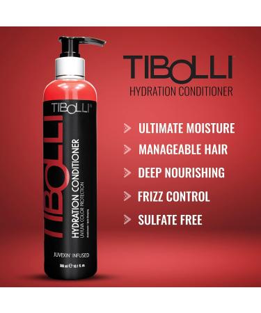 TIBOLLI Hydrating Hair Conditioner with Argan Oil - 10.1 Fl Oz | Moisturizing Repairing & Smoothing Treatment for Damaged Hair | Paraben & Sulfate-Free - Buy Online on SooperMarket.com