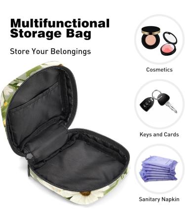 Chamomiles Sanitary Napkin Storage Bag | Menstrual Cup Pouch | Nursing Pad Holder | Period Bag for Women & Teen Girls - Multi-colored - Buy Online on SooperMarket.com