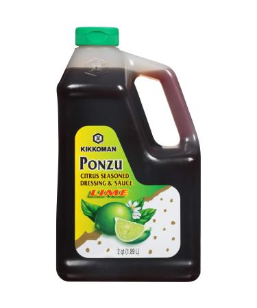 Kikkoman Ponzu Lime Plastic FS Bottle, 64 Fl Oz