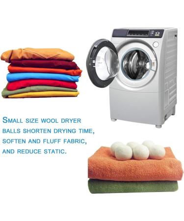 6PCS/Set Natural Reusable Laundry Clean Ball Practical Home Wool Dryer Balls - Buy Online on SooperMarket.com