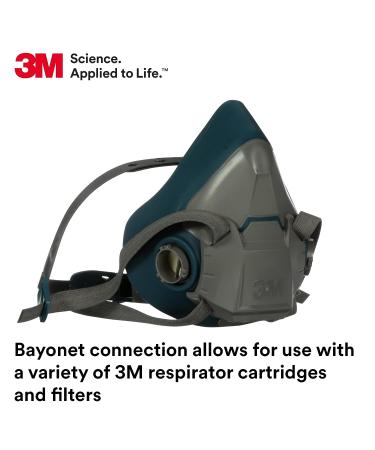 3M Rugged Comfort Half Facepiece Reusable Respirator 6502/49489 - Medium, with Cool Flow Valve for Welding, Sanding, Cleaning, Grinding, and Machine Operations - Buy Online on SooperMarket.com