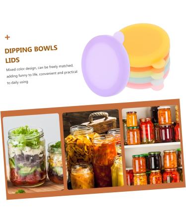 Alipis 6pcs Espresso Cup Appetizers Coffee Mugs Seasoning Plate Lids Small Dipping Bowls Lid Soy Sauce Dipping Bowls Lid Sauce Cups Cover Ketchup Small Plate Travel Silica Gel - Buy Online on SooperMarket.com