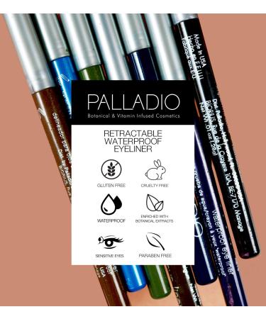 Palladio Retractable Waterproof Eyeliner in Ocean Blue - Smudge Proof, Long Lasting Twist-Up Pencil Liner - 1 Count - Buy Online on SooperMarket.com