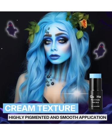 Go Ho Cream Sky Blue Blendable Stick - 1.06 oz - Light Blue Face & Body Paint Stick for Professional SFX Makeup - Buy Online on SooperMarket.com