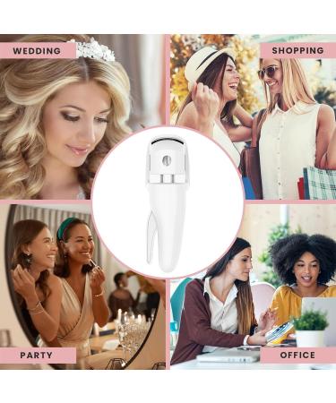 Veeteah Eye Lash Curler Heat - 230mah Battery Intelligent Heating Eyelash Curler Rechargeable Ergonomic Eyelashes Curler Eye Lash Makeup for Naturally Curling and Ironing Eyelash White - Buy Online on SooperMarket.com