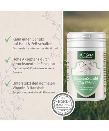 Aniforte Tick Sign for Small Dogs up to 10kg - 60 Capsules for Natural Tick Protection | Effective for Junior Adult & Senior Dogs - Buy Online on SooperMarket.com