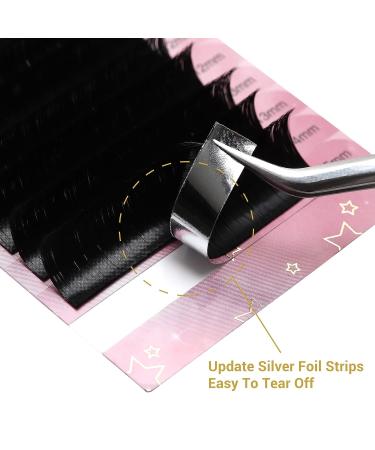 Cuckoo Volume Eyelash Extensions 0.07mm C Curl 8-15 Mixed Length Easy Fan 2 Trays - Professional Rapid Blooming Self Fanning Lashes - Buy Online on SooperMarket.com