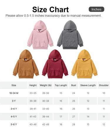 PatPat Toddler Hoodie - Pink, Textured Pullover Sweatshirt for 1-2 Year Old Boy or Girl - Buy Online on SooperMarket.com