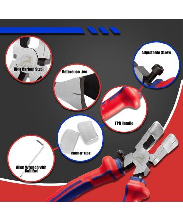 GOLD DEER 8 Glass Running Pliers for Cutting Glass Curved Jaws Glass Cutting Tools with Rubber Tips and Allen Key  Heavy Duty Key Fob Pliers for Key Fob Hardware Install and Stained Glass Work - Buy Online on SooperMarket.com