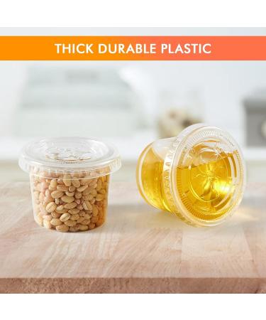 Turbo Bee 1oz Portion Cups with Lids - 200 Sets | Jello Shot & Sauce Containers - Buy Online on SooperMarket.com