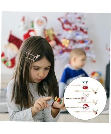 minkissy 3 Christmas Hair Clips Girls Bobby Barrettes Holiday Barrettes Hair Barrettes for Christmas Holiday Headwear Hair Clips for Kids Party Hair Decoration Cute Child Metal Side Clip - Buy Online on SooperMarket.com