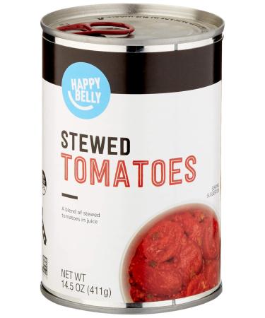 Amazon Brand - Happy Belly Stewed Tomatoes, 14.5 Ounce