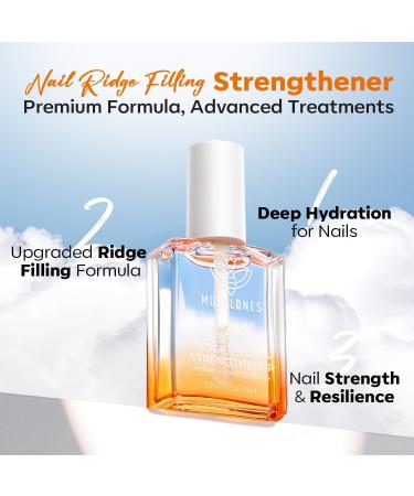 Modelones Nail Care 8-in-1 Ridge Filling Treatment for Stronger Nails | Nail Hardener, Base Coat, and Strengthener | 15ml - Buy Online on SooperMarket.com