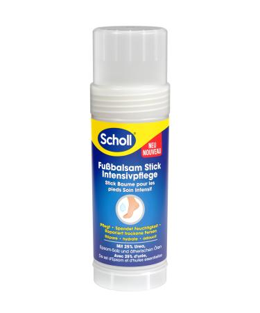 Scholl intensively nourishing foot balm stick for repair of very dry and cracked heels intensely moisturizing for healthy feet with 25% urea epsom salt and essential oils