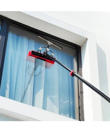 photovoltaic cleaner window cleaning pole 10.8M/35FT Window Cleaning Pole Outdoor Water Fed Telescopic 2 In 1 Brush Squeegee Attachment Professional Extendable Cleaner Conservatory Roof Gutt 3.6m/11.8ft - Buy Online on SooperMarket.com