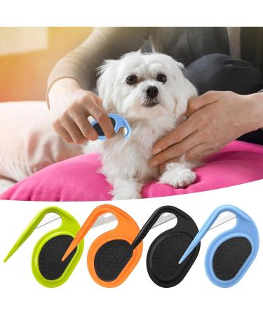 Buy Knitting COMB PET & Grooming Tool for Cats & Dogs - Effective Pet Hair Removal Brush | Tangled Hair Solution (Orange) - Buy Online on SooperMarket.com