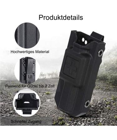 Feloyal Tactical Tourniquet Case - Portable EDC Organizer Bag for Outdoor Sports | Multifunction Military Accessories (Black) - Buy Online on SooperMarket.com