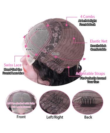 26 Transparent Lace Front Water Wave Wig - Brazilian Virgin Hair, Glueless Curly Wigs - Buy Online on SooperMarket.com