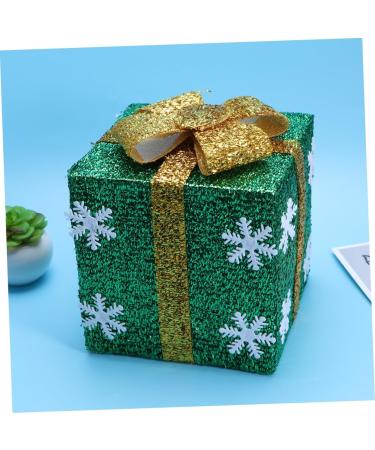 Cabilock Box Shop Decoration Decorative Wall Basket Showcase Adornment Christmas Bag Green 15.00X15.00X15.00CM - Buy Online on SooperMarket.com