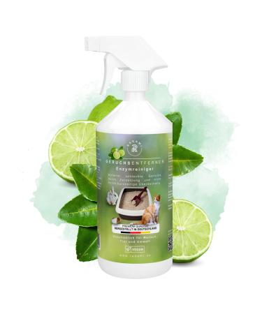 Odor remover smell destroyers 1000 ml enzyme cleaner against bad smells such as cat urine for cages/kennel/tedoiletten lime