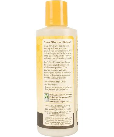 Burt's Bees for Dogs Natural Paw & Nose Lotion 2 Pack | Soothing & Moisturizing Formula with Rosemary & Olive Oil | Cruelty-Free, Sulfate & Paraben-Free | pH Balanced for Dogs | Made in USA - Buy Online on SooperMarket.com