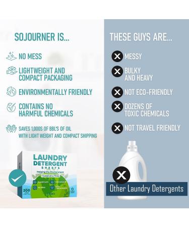 100 Eco-Friendly Laundry Detergent Sheets - Plant-Based Free and Clear Strips for HE Machine - Travel/Home Clothes Washing - Fresh Linen Scent - Buy Online on SooperMarket.com