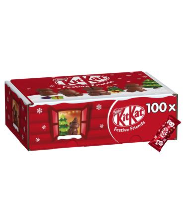Nestle Kit Kat Christmas Friends 100 Assorted Milk Chocolate Christmas Figures Bulk Chocolate Box 820 g