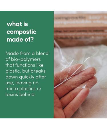 Compostic Home Compostable Cling Wrap - Eco Friendly Reusable Food Wrap, 150 SQ.FT (2 Pack) - Buy Online on SooperMarket.com