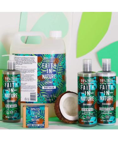 Faith In Nature Natural Coconut Conditioner Hydrating Vegan & Cruelty Free No SLS or Parabens Normal to Dry Hair 400ml Coconut 400 ml (Pack of 1) - Buy Online on SooperMarket.com
