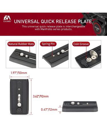 V6 Professional Video Fluid Head Mount for DSLR Cameras & Camcorders - Max Load 17lbs/8kg - Buy Online on SooperMarket.com