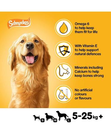 Pedigree Schmackos - Dog Treats Meat Variety 110 Strips - Buy Online on SooperMarket.com