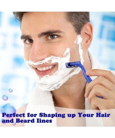 200 Pieces Disposable Razors for Men - Individually Wrapped Twin Blade Shaving Razors for Travel Home Hotels | Bulk Blue Razors - Buy Online on SooperMarket.com