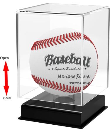 KKU Baseball Display Case - UV Protected Acrylic Holder for Official Size Baseball, Memorabilia Storage - 1 Pack - Buy Online on SooperMarket.com
