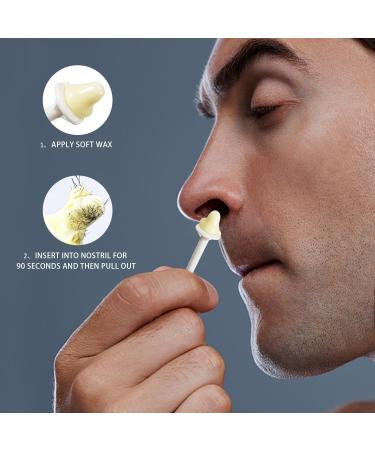 60 pcs nose wax sticks nose hair wax applicator nose hair remover dual purpose nose hair wax sticks plastic wax sticks nose wax set hair removal set unisex white - Buy Online on SooperMarket.com